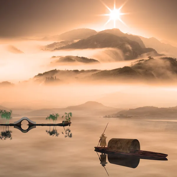 Resim Stili Çin peyzaj