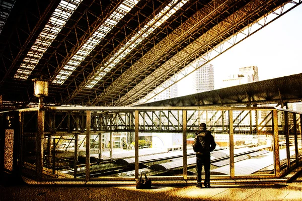 旧样式旧大阪车站 — 图库照片