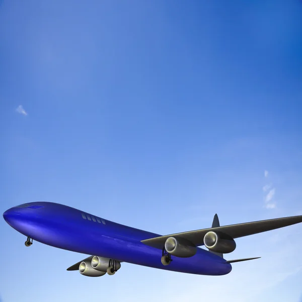 Jet aircraft in a sky — Stock Photo, Image