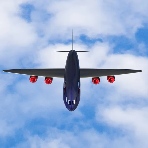 Jet aircraft in a sky — Stock Photo, Image