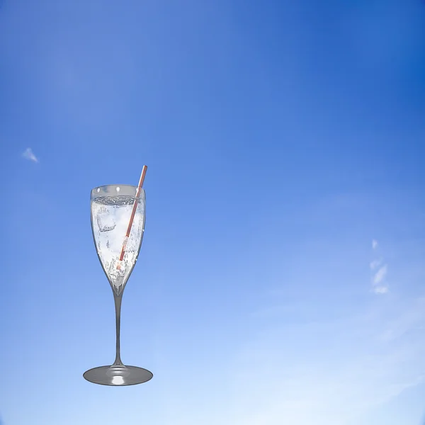 Soda water with nice background — Stock Photo, Image