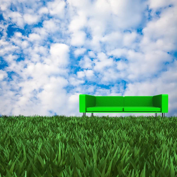 Sofa with nice background — Stock Photo, Image