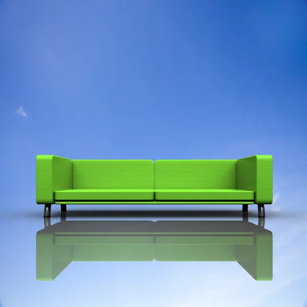 Sofa z ładne tło — Zdjęcie stockowe