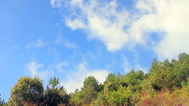 Krásné horské a cloud — Stock video