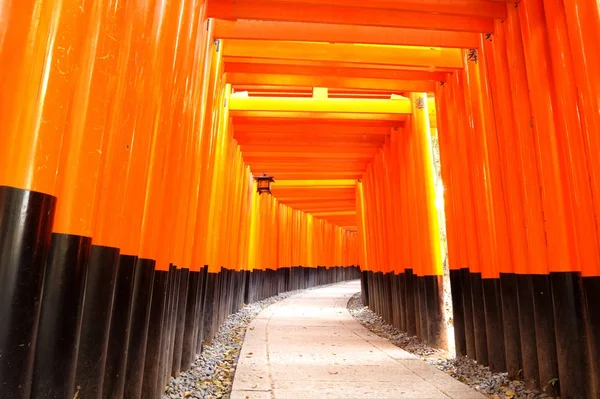 Close-up of Torii gates at Fushimi Inari Shrine in Kyoto, Japan.Fushimi Inari Shrine — Stock Photo, Image