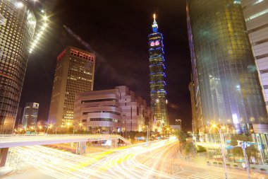 taipei City gece görünümü