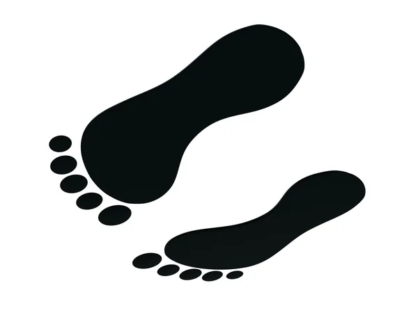 Textur des menschlichen Fußabdrucks — Stockfoto