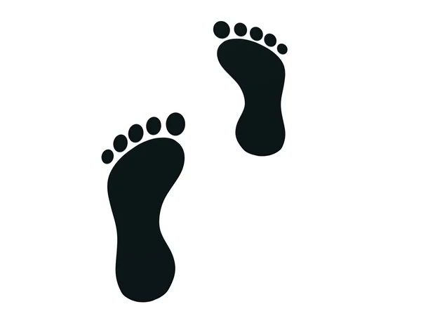 Textuur van menselijke voetafdruk — Stockfoto