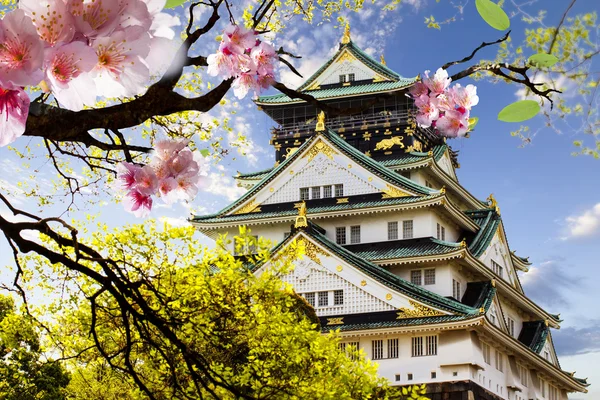Замок Осака в Осаке, Япония . Стоковое Фото