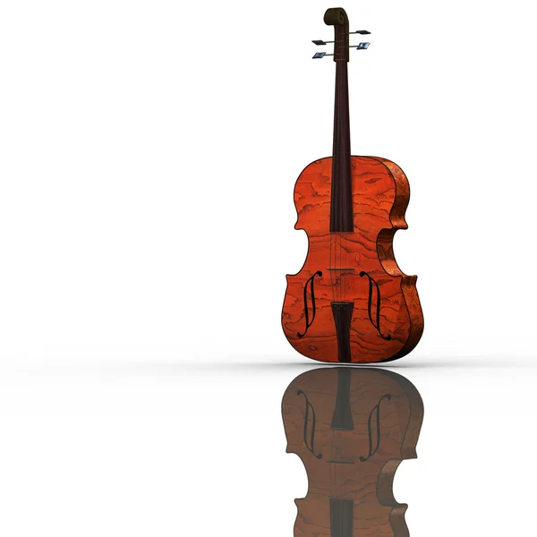 Violoncello isolato con wihte — Stok fotoğraf