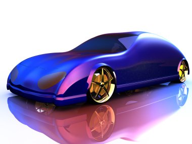 markalı olmayan genel konsept otomobil