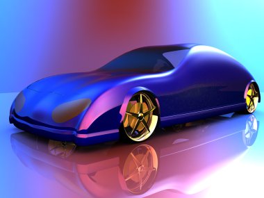 markalı olmayan genel konsept otomobil