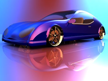 markalı olmayan genel konsept otomobil