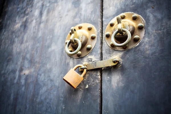 View of padlock in detail — Stock Photo, Image