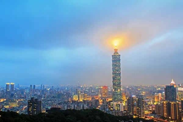 Fin utsikt över taipei city, taiwan — Stockfoto