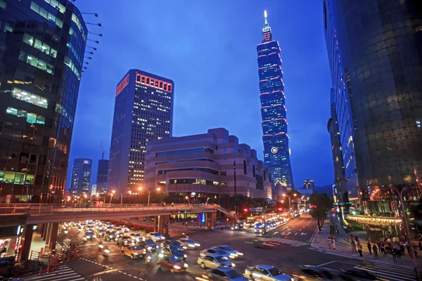 Mooi uitzicht op de stad van Taipeh, taiwan — Stockfoto