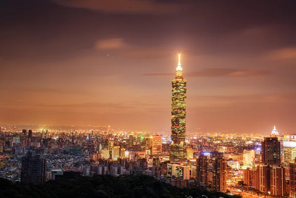 Güzel görünüm taipei city, Tayvan — Stok fotoğraf