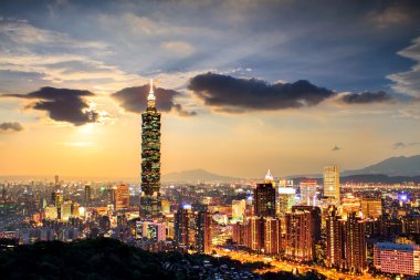 güzel görünüm taipei city, Tayvan