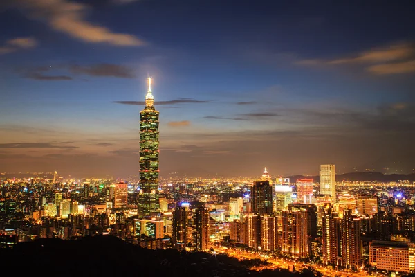 Mooi uitzicht op de stad van Taipeh, taiwan — Stockfoto