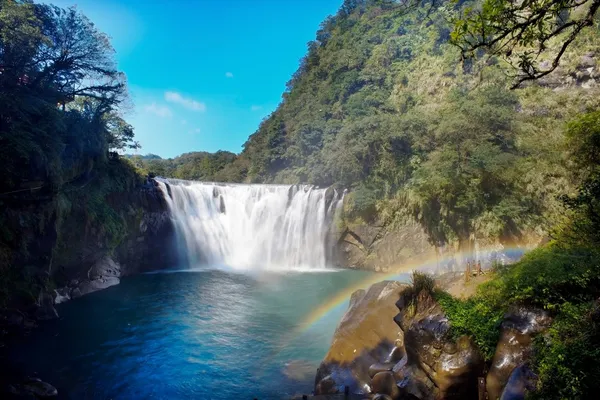 Cachoeira em shifen taiwan — Fotografia de Stock