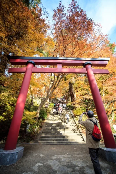 持戒靖国神社，也被称为 Danzan 靖国神社，是在奈良县樱井日本神社 — 图库照片