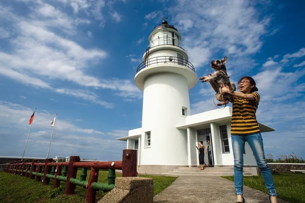 Sandiaojiao lighthouse, Taiwan — Stock Photo, Image