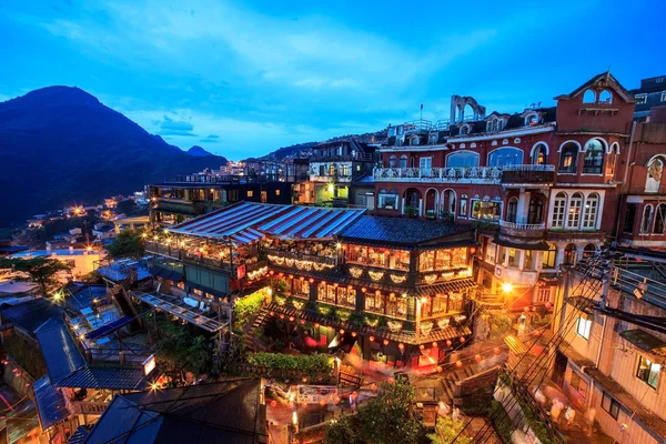 Case da tè Hillside a Jiufen, Taiwan . — Foto Stock