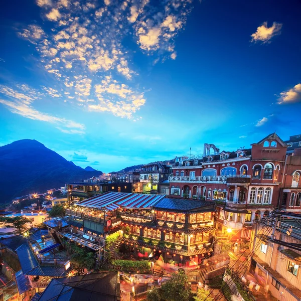 Case da tè Hillside a Jiufen, Taiwan . — Foto Stock