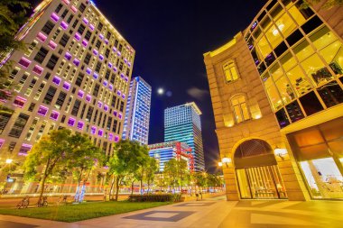 Taipei city, Tayvan gece görünümü