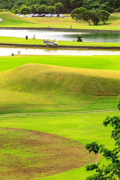Beautiful golf place with nice background — Stock Photo, Image