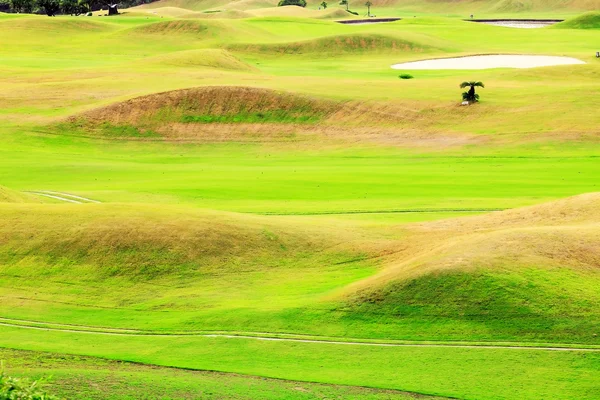 Gyönyörű golf hely, szép háttér — Stock Fotó