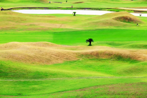 Bel endroit de golf avec un beau fond — Photo