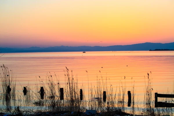 Nice river sunset — Stock Photo, Image