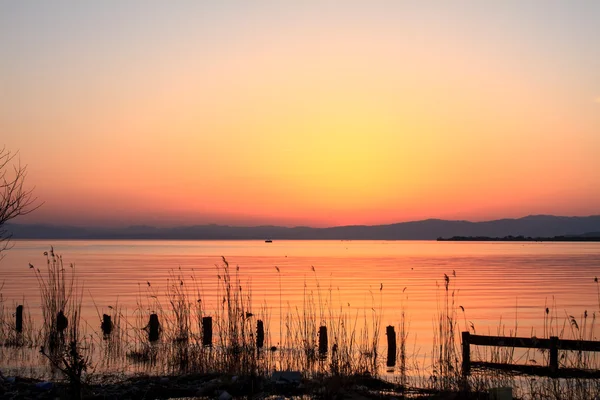 Nice river sunset — Stock Photo, Image