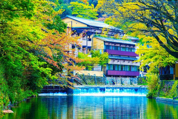 Κεράσι ανθίσει στην arashiyama, Κιότο, Ιαπωνία — Φωτογραφία Αρχείου