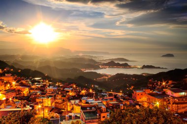 seaside dağ town sahne jiufen