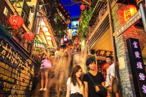 Seaside mountain town scenery in Jiufen, Taiwan — Stock Photo, Image