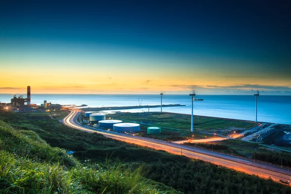 De kust met mooie raod — Stockfoto