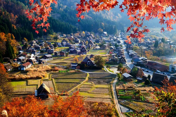 Gassho Village Japan Nov 2014 Gassho Village Tijdens Esdoorn Seizoen — Stockfoto