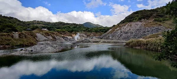 Серная Долина Тайвань Нов 2021 Серная Долина Национальном Парке Янминшань — стоковое фото