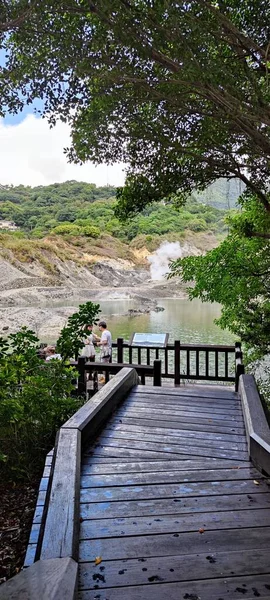Серная Долина Тайвань Нов 2021 Серная Долина Национальном Парке Янминшань — стоковое фото