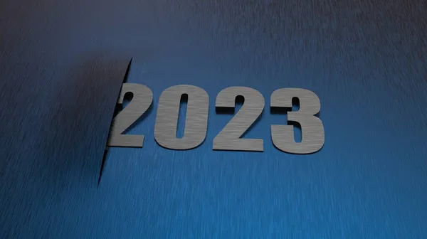 Termina 2021 Comienzo Año Nuevo 2023 Planes Metas Objetivos — Foto de Stock
