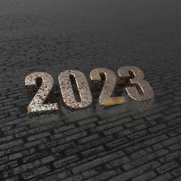 Dokončit 2021 Začátek Nového Roku 2023 Plány Cíle Cíle Stock Obrázky