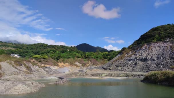 Sulfur Valley Taiwan Nov 2021 Sulfur Valley Yangmingshan National Park — Stock Video