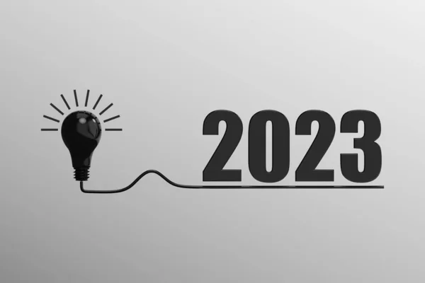 Weergave Van Het Begin Van Het Nieuwe Jaar 2023 Plannen — Stockfoto