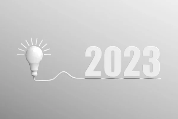 Weergave Van Het Begin Van Het Nieuwe Jaar 2023 Plannen — Stockfoto