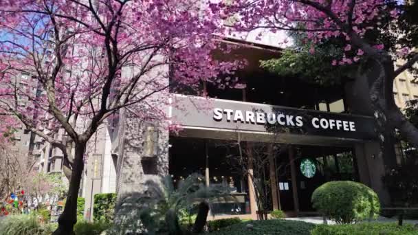 Linkou Taiwan Januari 2022 Starbucks Linko New Taipei City Taiwan — Stok Video