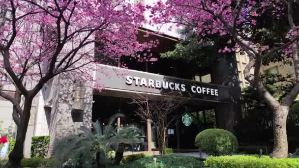 Linkou Taiwán Jan 2022 Starbucks Linko New Taipei City Taiwán — Vídeo de stock