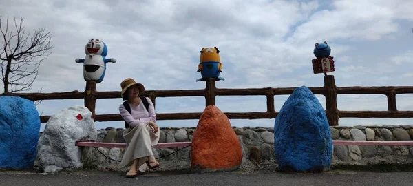 Prosperity Sky Walk Hualien March 2022 Vista Mar Hualien Súper — Foto de Stock