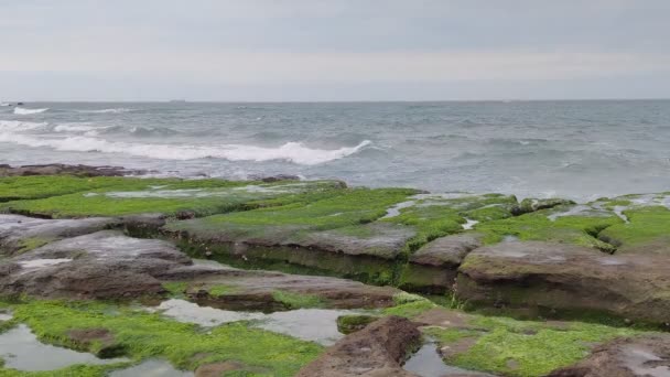 Laomei Green Stone Trough Está Localizado Distrito Shimen Costa Norte — Vídeo de Stock